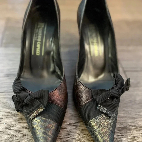 Vintage Roberto Capucci Vintage Brown Heels Size 9 - Picture 1 of 15
